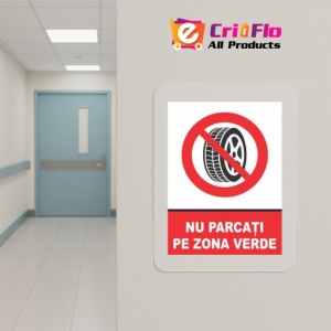 Indicator Indicator nu parcati pe zona verde, Sticker autocolant - Img 5