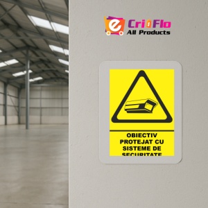 Indicator Indicator obiectiv protejat cu sistem de securitate, Sticker autocolant - Img 4
