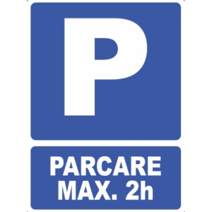 Indicator Indicator parcare ax 2 ore, Sticker autocolant