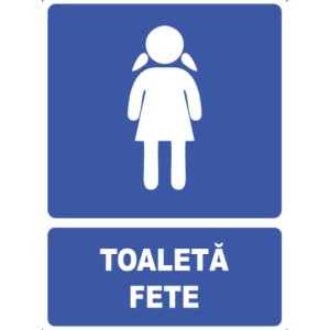 Indicator Indicator toaleta fete, Sticker autocolant
