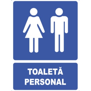Indicator Indicator toaleta personal, Sticker autocolant