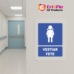 Indicator Indicator vestiar fete, Sticker autocolant - Img 5