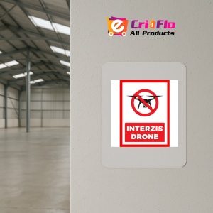 Indicator Interzis drone, Sticker autocolant - Img 3