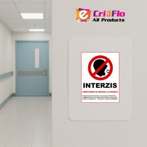 Indicator interzis hartuirea si abuzul la munca, Sticker autocolant - Img 4