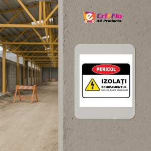Indicator Izolati echipamentul electric inainte de reparare, Sticker autocolant - Img 5