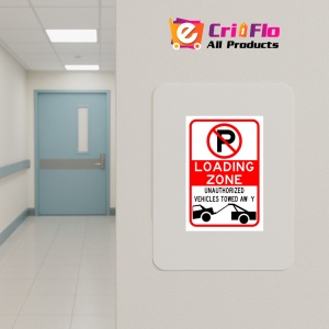 Indicator Loading Zone No Parking Sign, Sticker autocolant - Img 4
