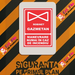 Indicator Manevrare numai in caz de incendiu, Sticker autocolant - Img 3