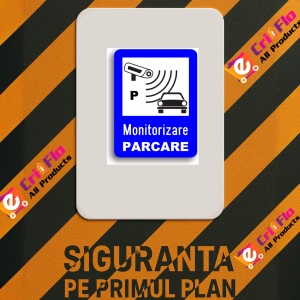 Indicator Monitorizare parcare, Sticker autocolant - Img 2