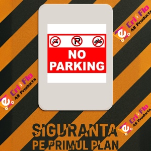 Indicator No Parking semn, Sticker autocolant - Img 2
