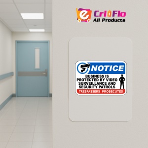 Indicator Notice Business Is Protected By Video Surveillance Sign, Sticker autocolant - Img 4