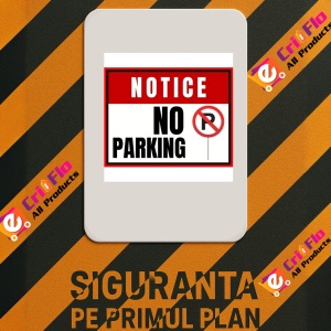 Indicator Notice no parking, Sticker autocolant - Img 2