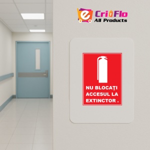 Indicator Nu blocati accesul la extinctor, Sticker autocolant - Img 4