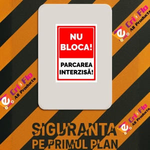 Indicator Nu blocati parcare interzisa, Sticker autocolant - Img 2