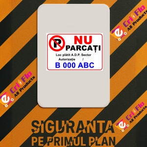 Indicator Nu parcati loc platit, Sticker autocolant - Img 2