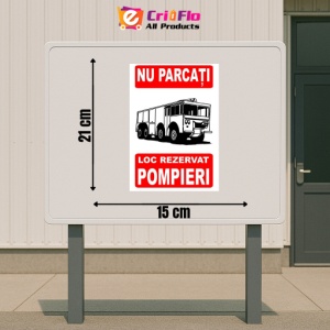 Indicator Nu parcati loc rezervat pompieri PSI autoadeziv sticker autocolantSticker autocolant - Img 2