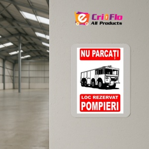 Indicator Nu parcati loc rezervat pompieri PSI autoadeziv sticker autocolantSticker autocolant - Img 4
