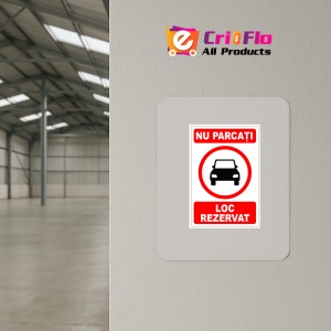 Indicator Nu parcati loc rezervat, Sticker autocolant - Img 3