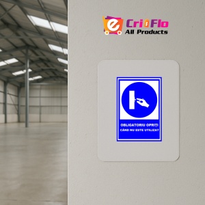 Indicator Obligatoriu opriti cand nu este utilizat, Sticker autocolant - Img 3