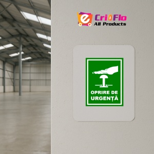 Indicator Oprire de urgenta, Sticker autocolant - Img 3