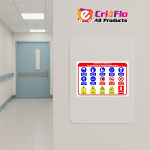 Indicator Panou pentru respectarea regulilor de protectia si securitatea muncii, Sticker autocolant - Img 4