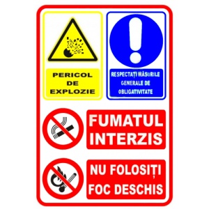 Indicator Panou respectarea masurilor generale de obligativitate, Sticker autocolant