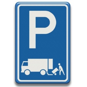 Indicator parcare pentru ridicare si descarcare transport marfa, Sticker autocolant