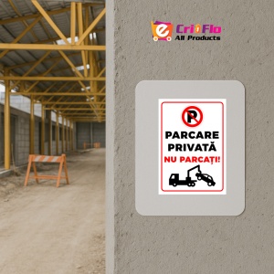 Indicator Parcare privata nu parcati, Sticker autocolant - Img 5