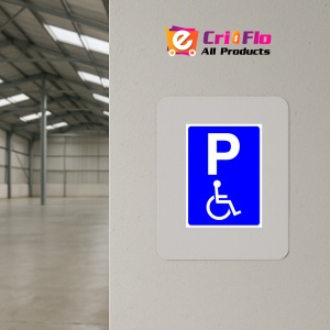Indicator Parcare Rezervata Persoane cu Handicap, Sticker autocolant - Img 3