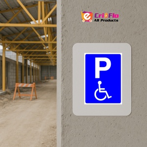 Indicator Parcare Rezervata Persoane cu Handicap, Sticker autocolant - Img 5