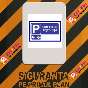 Indicator Parcari cu numar de inmatriculare, Sticker autocolant - Img 2