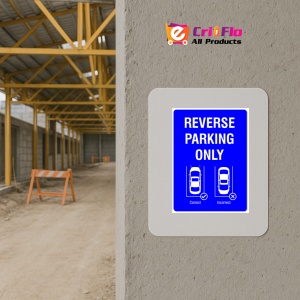 Indicator Parking Sign Reverse Parking Only, Sticker autocolant - Img 5