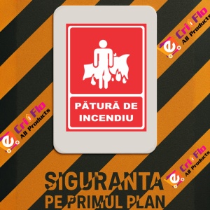 Indicator Patura de incendiu, Sticker autocolant - Img 3