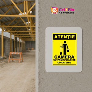 Indicator Pentru camera cu produsele de curatenie, Sticker autocolant - Img 5