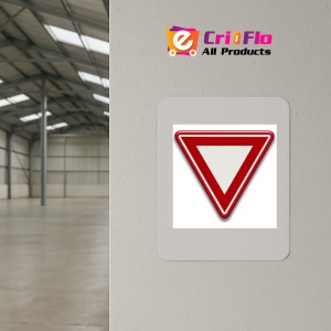 Indicator pentru cedeaza trecerea, Sticker autocolant - Img 3