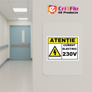 Indicator Pentru curent electric 230V, Sticker autocolant - Img 4