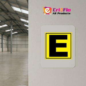 Indicator Pentru depozit litera E randul E si poarta E, Sticker autocolant - Img 3