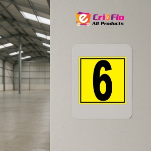 Indicator Pentru depozit numarul 6 randul 6 poarta 6, Sticker autocolant - Img 3
