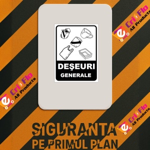 Indicator Pentru deseuri generale, Sticker autocolant - Img 2