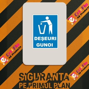 Indicator Pentru deseuri gunoi, Sticker autocolant - Img 2
