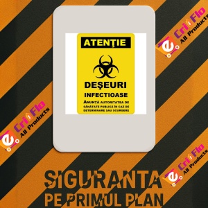 Indicator Pentru deseuri infectioase, Sticker autocolant - Img 2