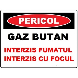 Indicator Pentru gaz butan, Sticker autocolant