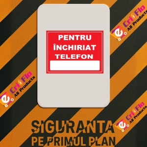 Indicator pentru inchiriat, Sticker autocolant - Img 2