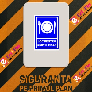 Indicator Pentru loc de servit masa, Sticker autocolant - Img 2