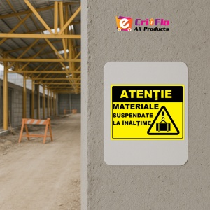 Indicator Pentru materiale suspendate la inaltime, Sticker autocolant - Img 5