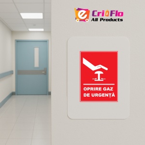 Indicator Pentru oprire in caz de urgenta, Sticker autocolant - Img 4
