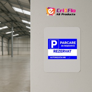 Indicator Pentru parcare de resedinta cu numar de autorizatie, Sticker autocolant - Img 3