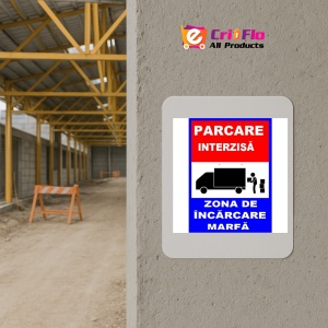 Indicator Pentru parcare interzisa zona de incarcare marfa transport auto, Sticker autocolant - Img 5