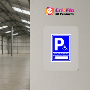 Indicator Pentru parcare rezervata persoanelor cu handicap personalizat, Sticker autocolant - Img 3