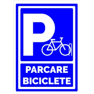 Indicator Pentru parcari cu bicicleta, Sticker autocolant