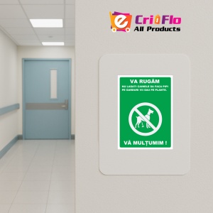 Indicator Pentru parcuri interzis la caine sa faca nevoile, Sticker autocolant - Img 4